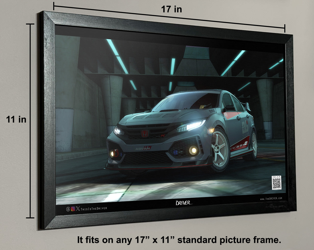 AR Animated Poster - FK8 by Evasive - Evasive/Polish Metal Grey - Lower Grand Ave