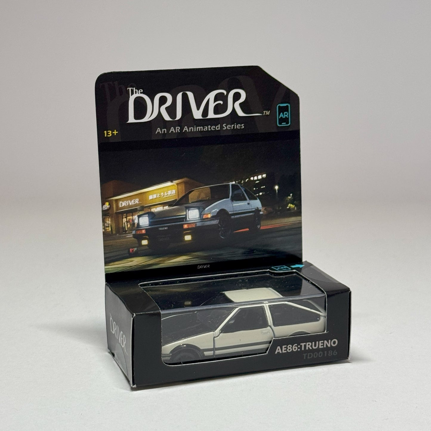 Fujiwara Tofu Cafe & AE86 Ratchet Club 3rd Anniversary - AR Animated Diecast 1:64 - Trueno Limited Edition