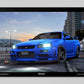 AR Animated Poster - GT-R R34 S-tune (Bayside Blue) - Street of Long Beach