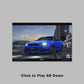 AR Animated Poster - GT-R R34 S-tune (Bayside Blue) - Street of Long Beach