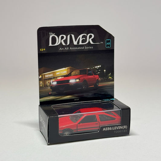 NEW! Fujiwara Tofu Cafe & AE86 Ratchet Club 3rd Anniversary - AR Animated Diecast 1:64 - AE86 Levin (Red) Limited Edition